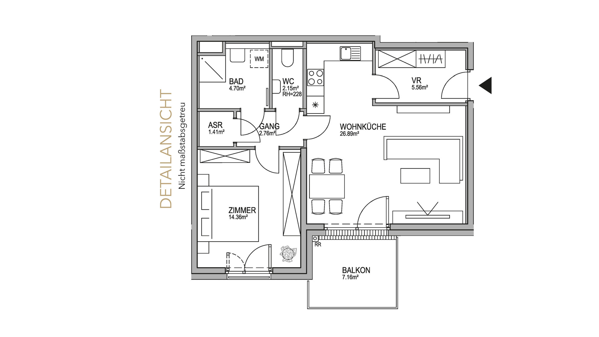 Neu! Parkside Green Residences | 2-Zimmer Wohnung mit Balkon | Wohnen am Park