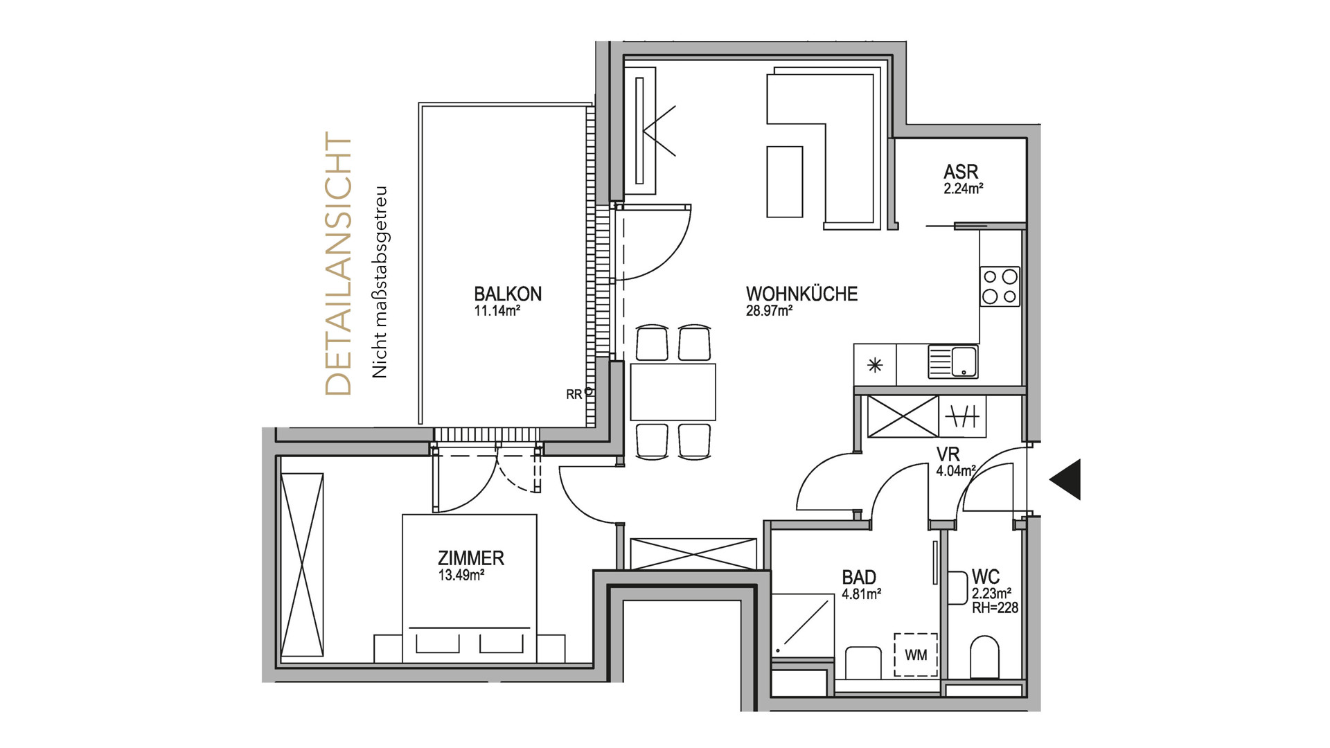 Neu! Parkside Green Residences | 2-Zimmer Wohnung mit Balkon | Wohnen am Park