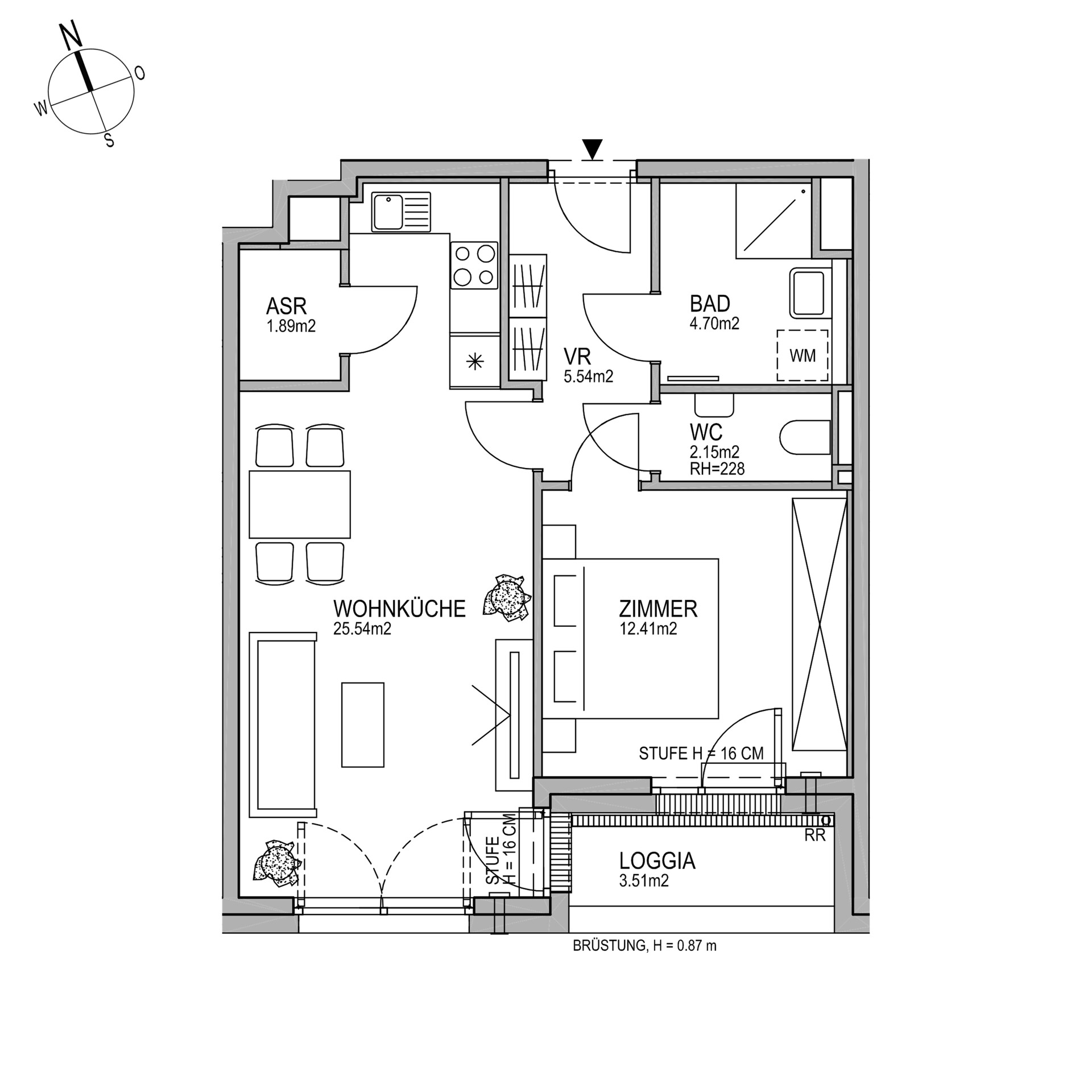 Live21| Vorsorgewohnung | 2-Zimmer Wohnung mit Loggia | Nahe KH Nord & Scn