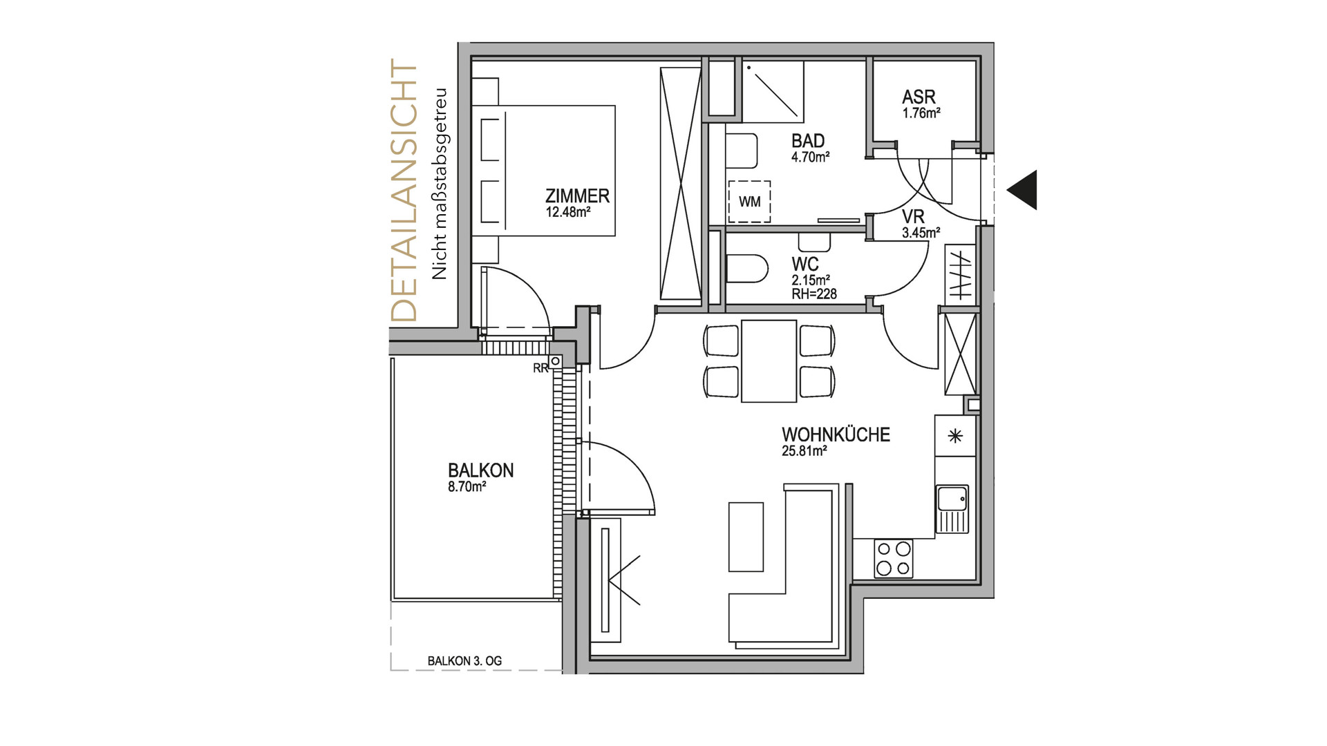 Neu! Parkside Green Residences | 2-Zimmer Wohnung mit Balkon | Wohnen am Park