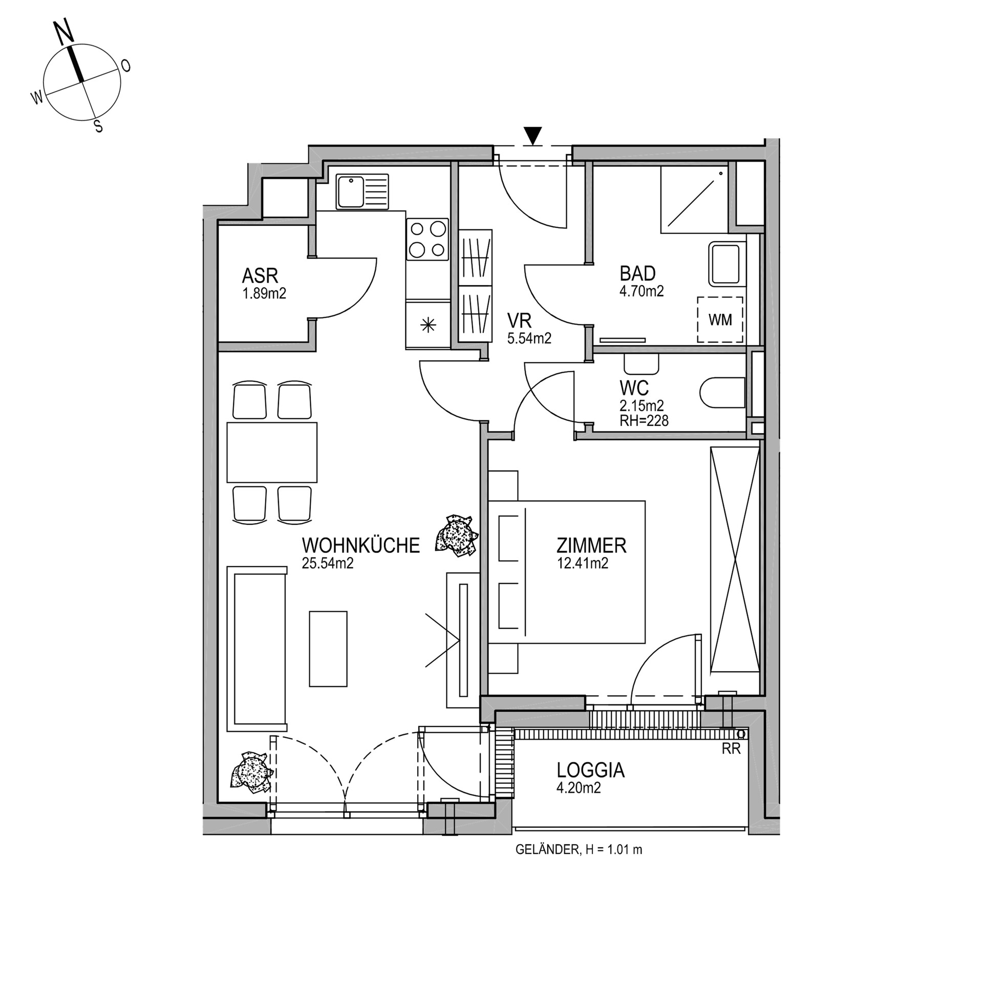 Live21| Vorsorgewohnung | 2-Zimmer Wohnung mit Loggia | Nahe KH Nord & Scn