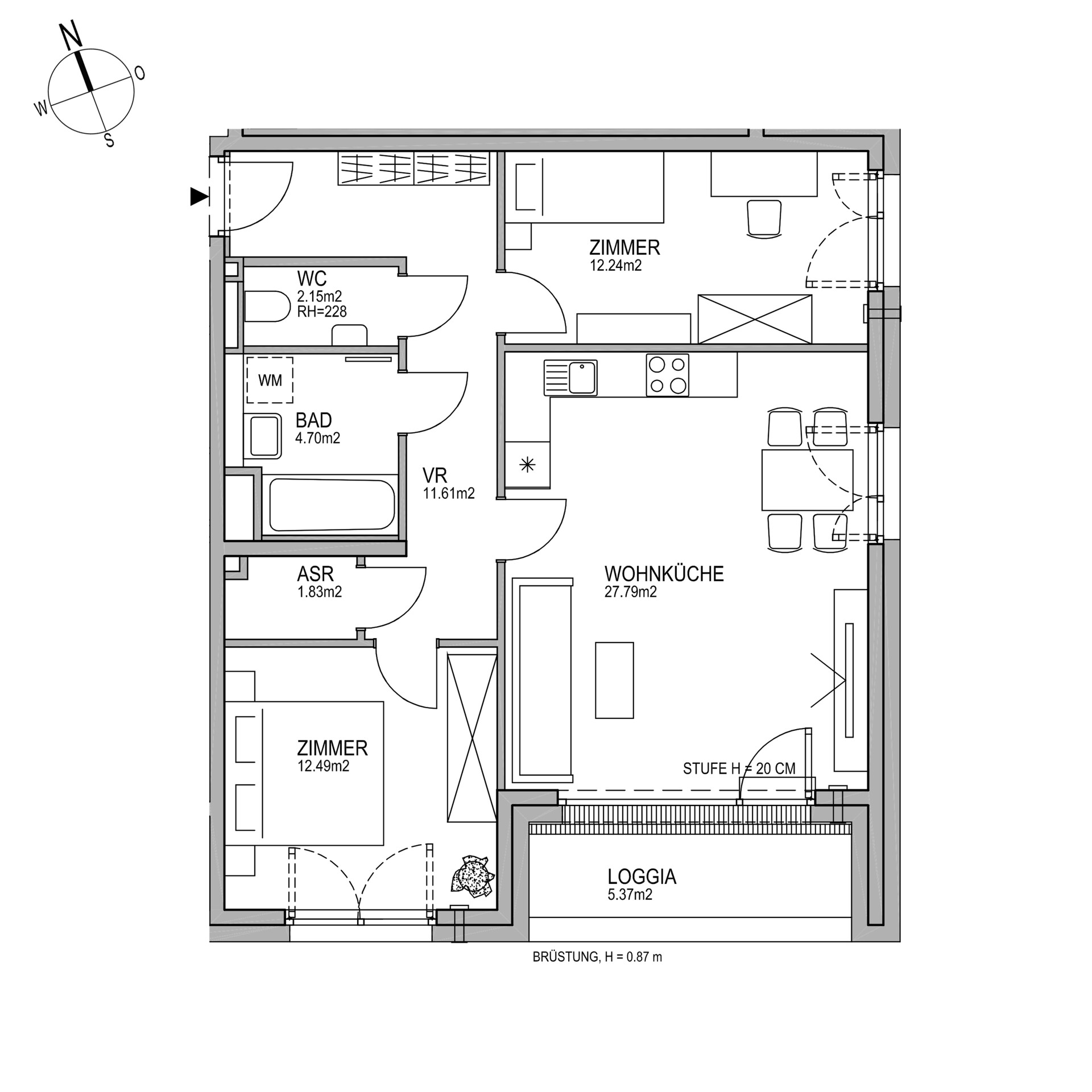 Live21| Vorsorgewohnung | 3-Zimmer Wohnung mit Loggia | Nahe KH Nord & Scn