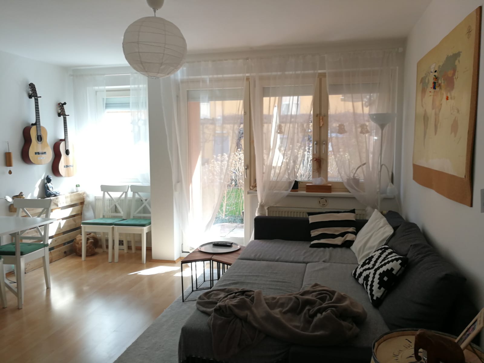 2-Zimmer-Wohnung mit großem Eigengarten in Breitensee