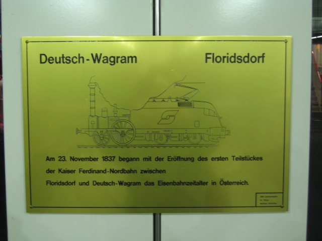 Erinnerungsplatte.Floridsdorf.Deutsch Wagram