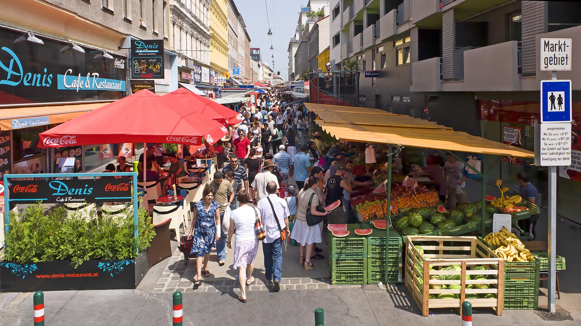 Brunnenmarkt, Brunnenviertel