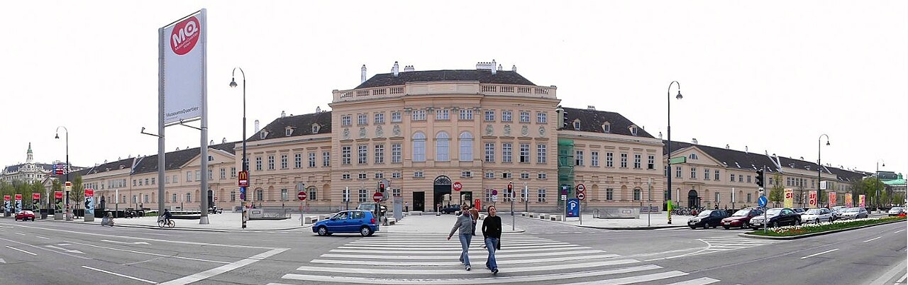 Museumsquartier Eingang, Neubau