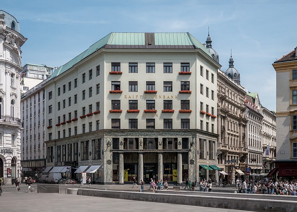 The Looshaus at Michaelerplatz in Vienna
