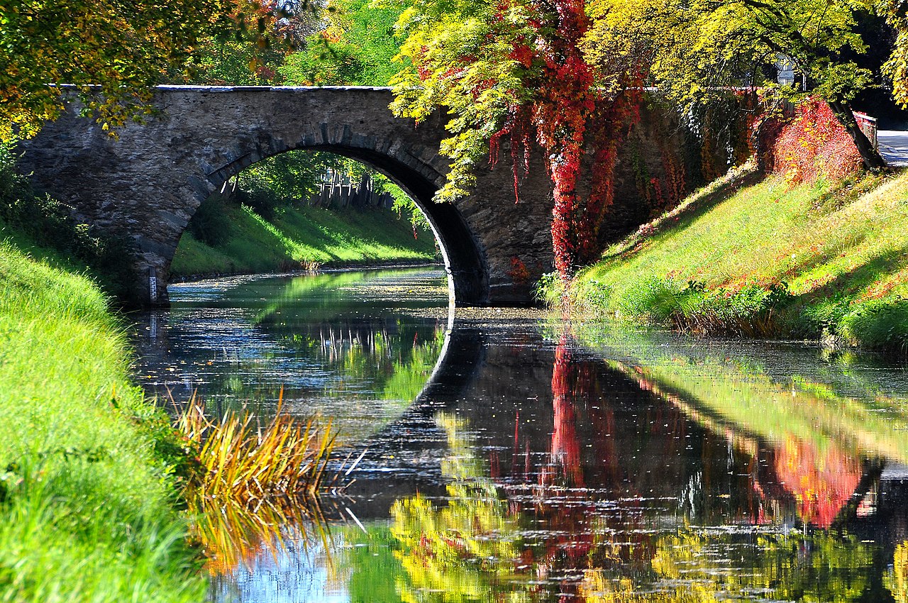 Klagenfurt Lendkanal Steinerne Bruecke, Villacher Vorstadt