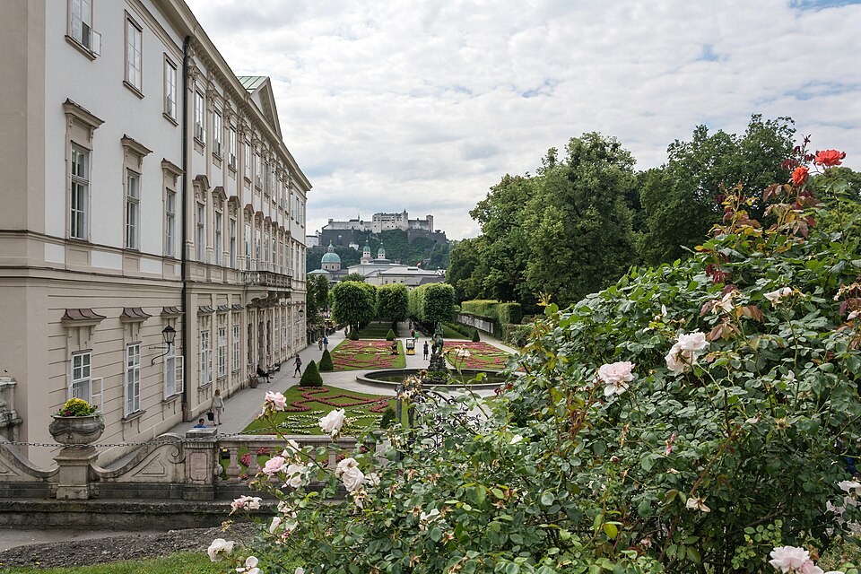 Salzburg Mirabellgarten Festung