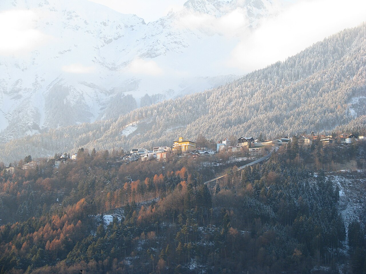 Blick zur Hungerburg