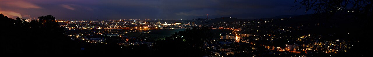 Linz from Magdalenaberg, St. Magdalena