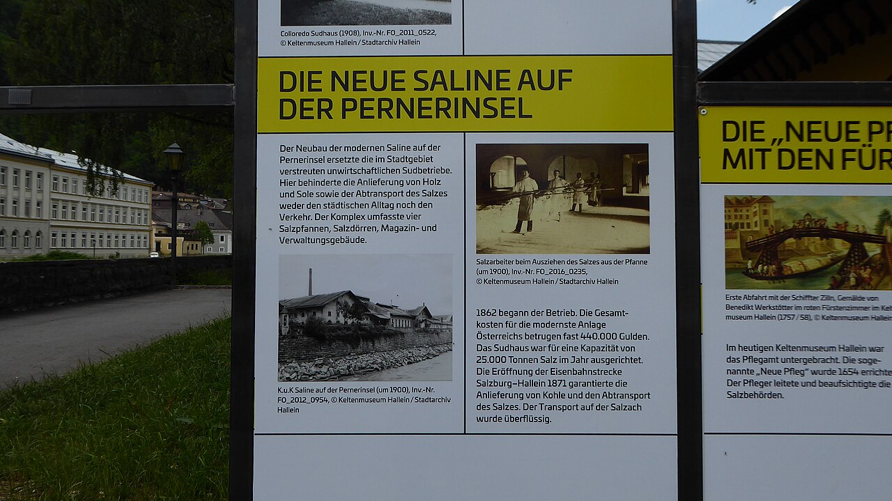 Hallein neue saline pernerinsel