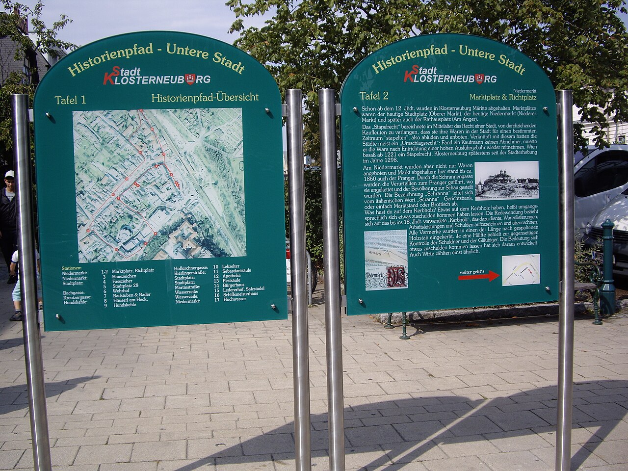 Historiojpado, Klosterneuburg