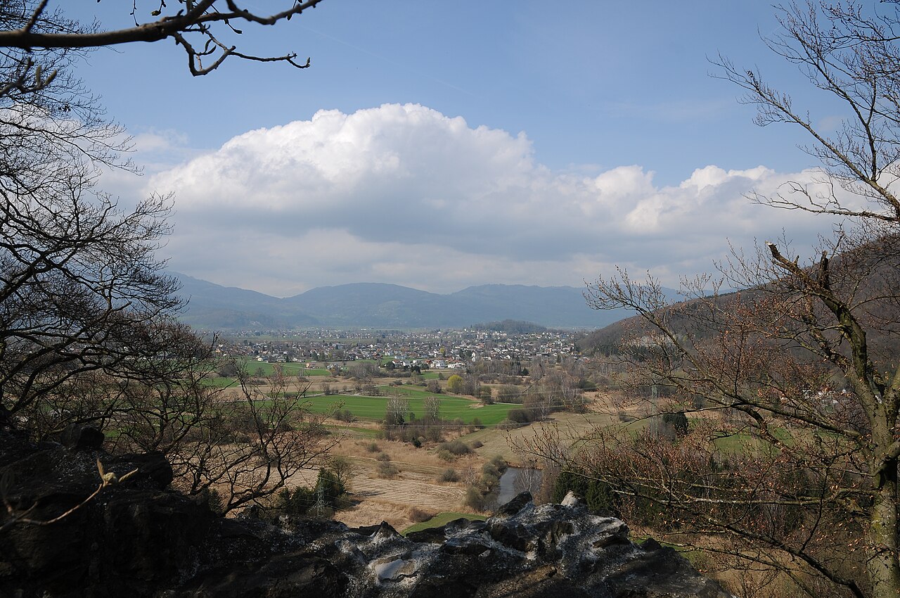 Koblach Blick von der Neuburg