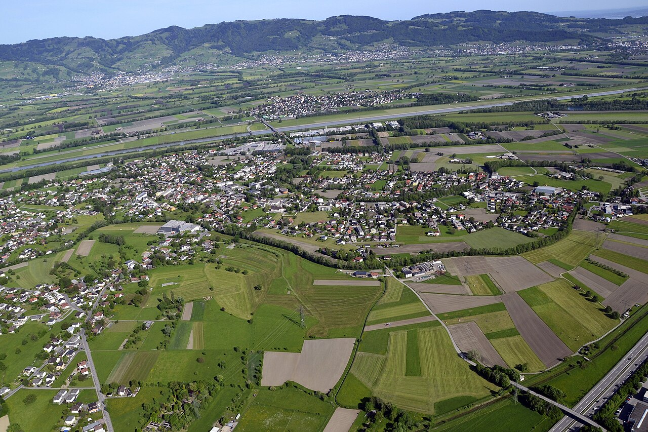 Aerial view Mäder