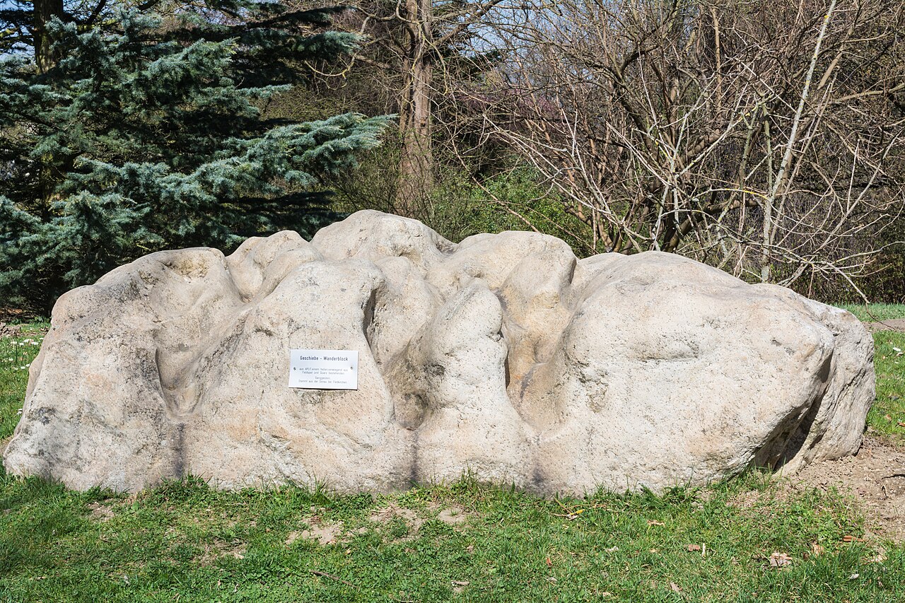 Linz Botanischer Garten Geschiebestein APLIT, Froschberg