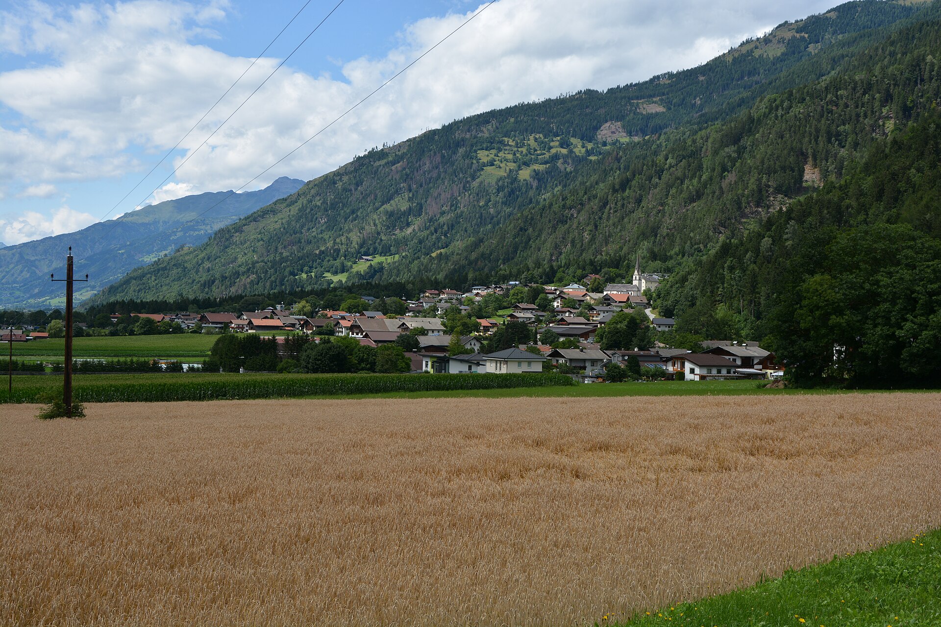 Nikolsdorf Ansicht von Osten