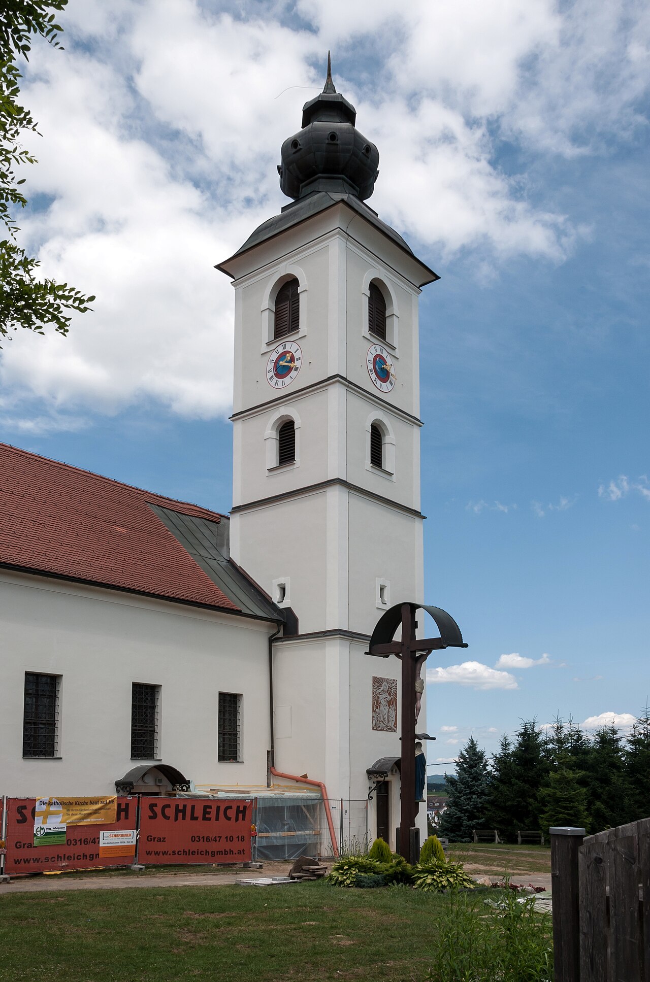 Unterpremstätten Pfarrkirche Baustelle