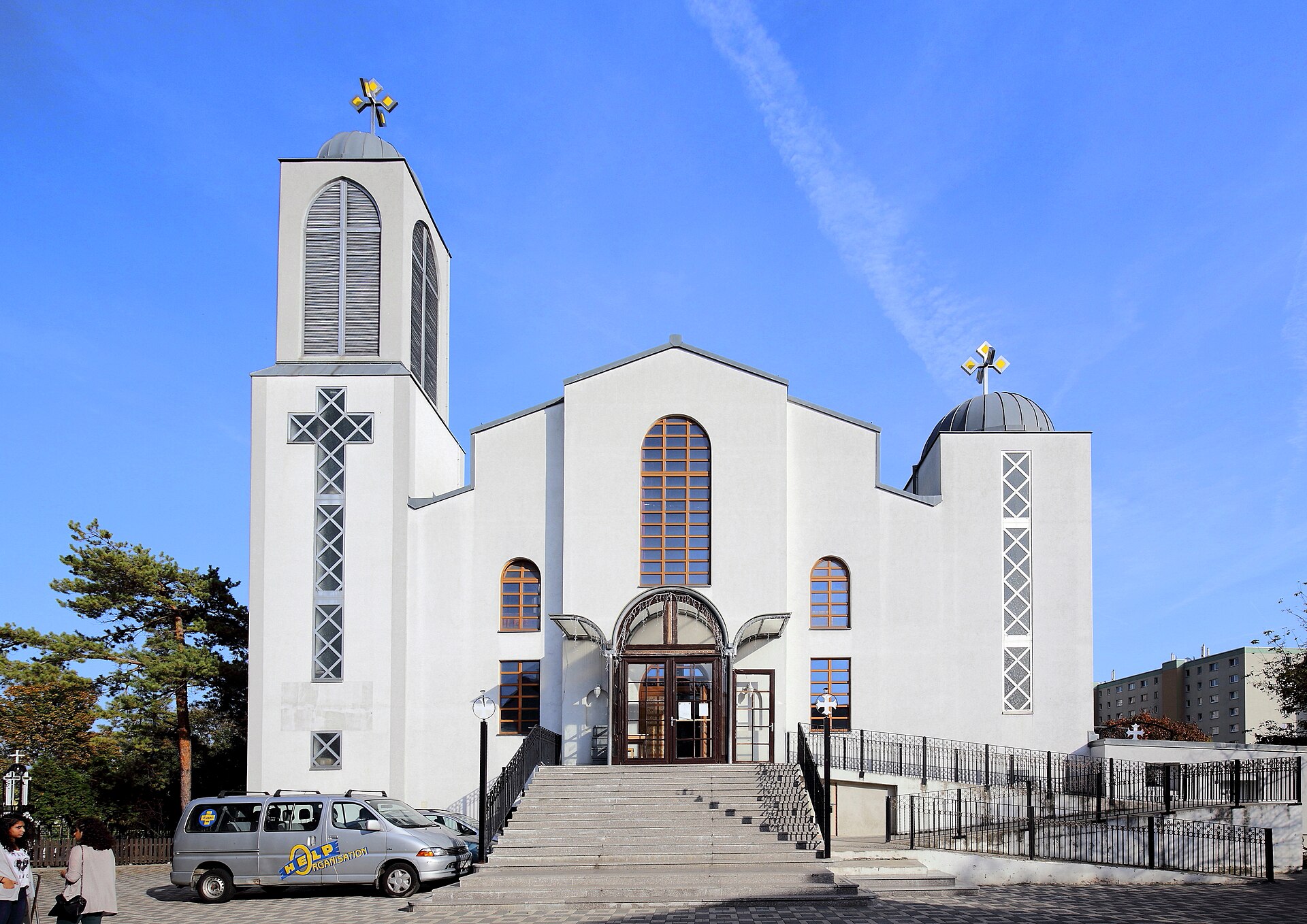 Koptenkirche Heilige Jungfrau, Westansicht, Hirschstetten