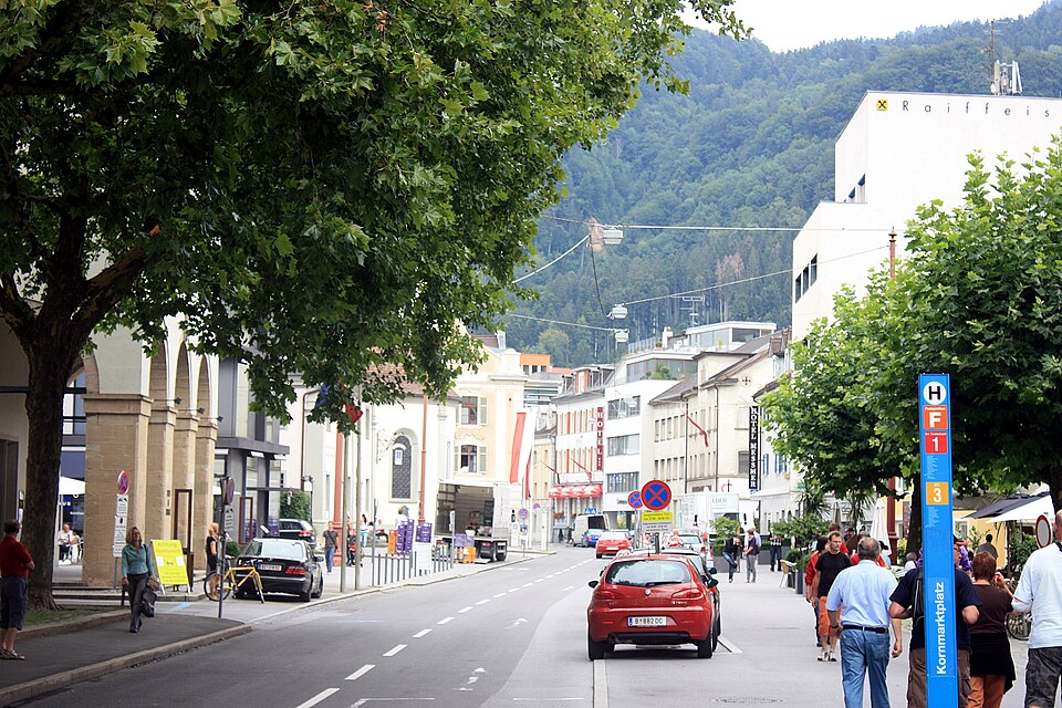 Bregenz, die Kornmarktstraße
