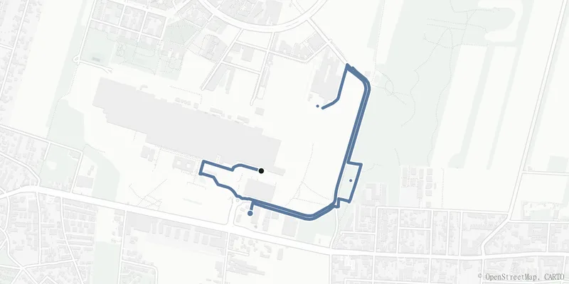 Kartenverlauf des Wegs Rund um den See der Seestadt