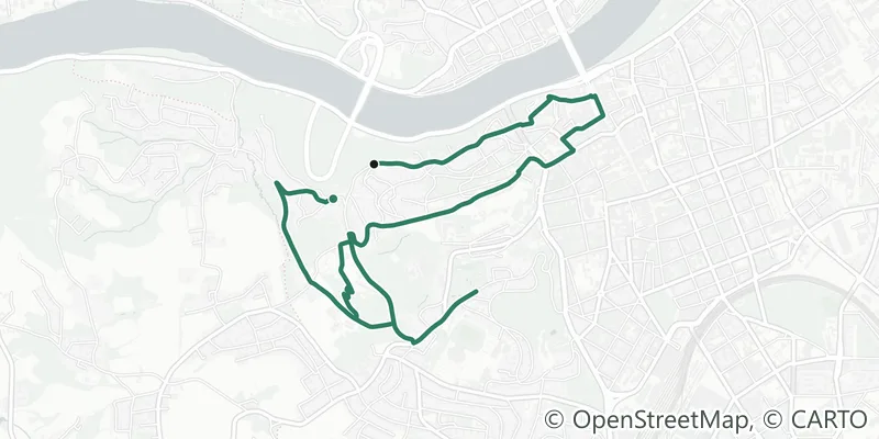 Route map of city hiking trail 1 (Freinberg)