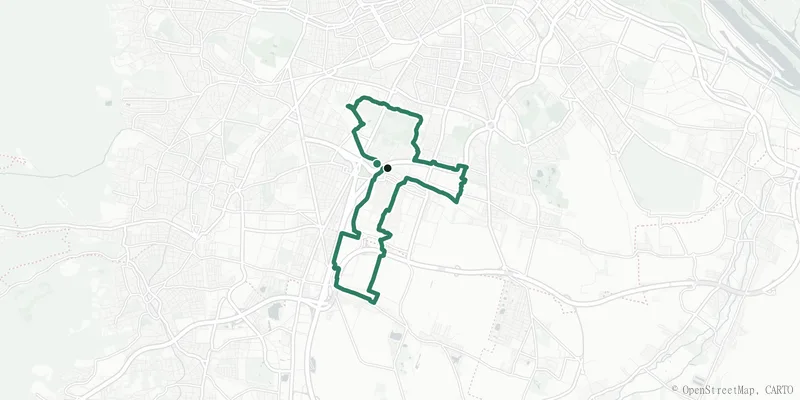 Kartenverlauf des Stadtwanderwegs 12 (Wienerberg)