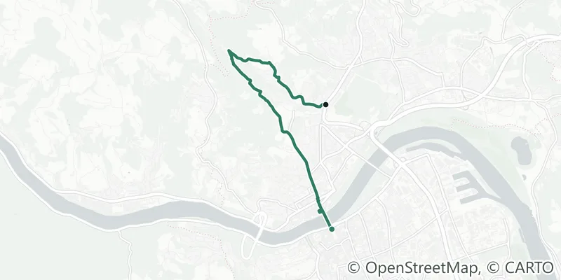 Route map of city hiking trail 3 (Bachlberg)