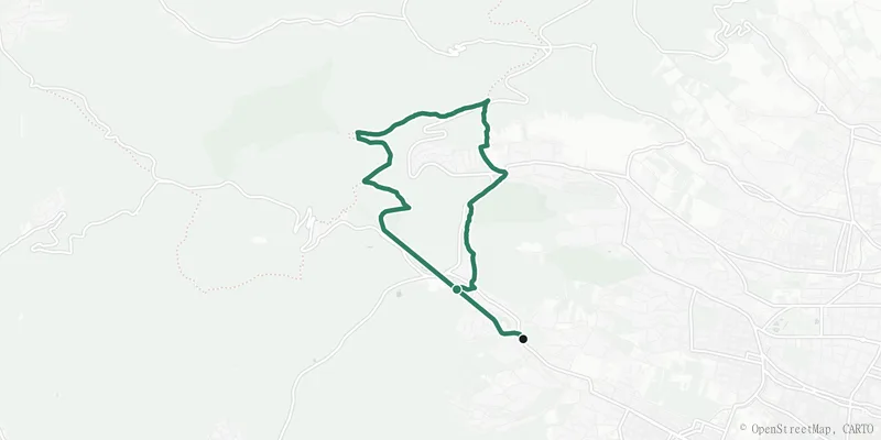 Kartenverlauf des Stadtwanderwegs 3 (Hameau)