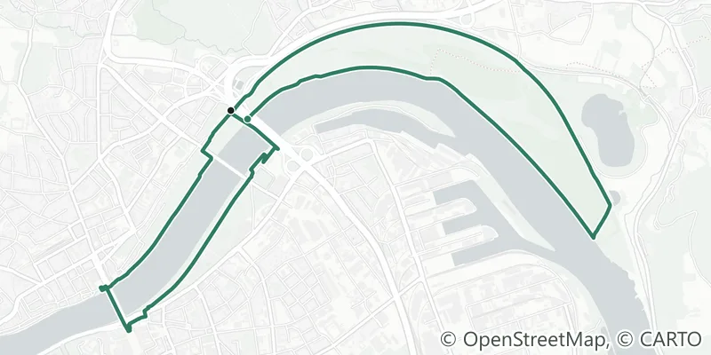 Route map of city hiking trail 4 (Pleschinger See)