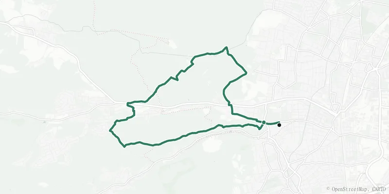 Kartenverlauf des Stadtwanderwegs 6 (Zugberg · Maurer Wald)