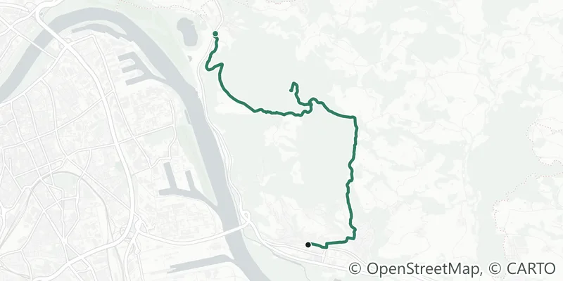 Route map of city hiking trail 8 (Pfenningberg)