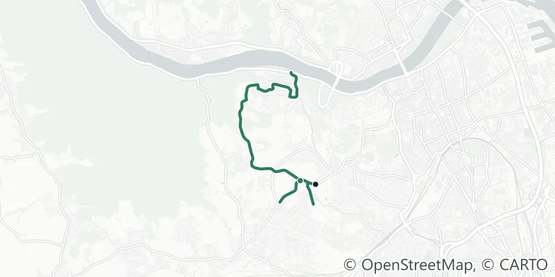 Route map of city hiking trail 9 (Tower trail)